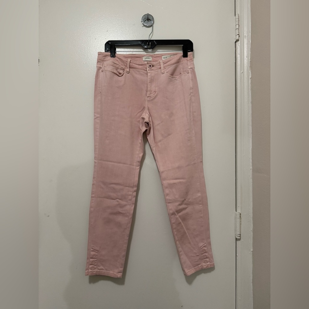 Women’s - J. Jill Denim Authentic Fit Slim Ankle Pink Jeans - 4